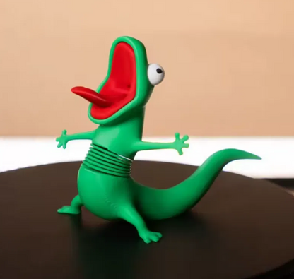 Lagarto antiestrés con muelle bailarín
